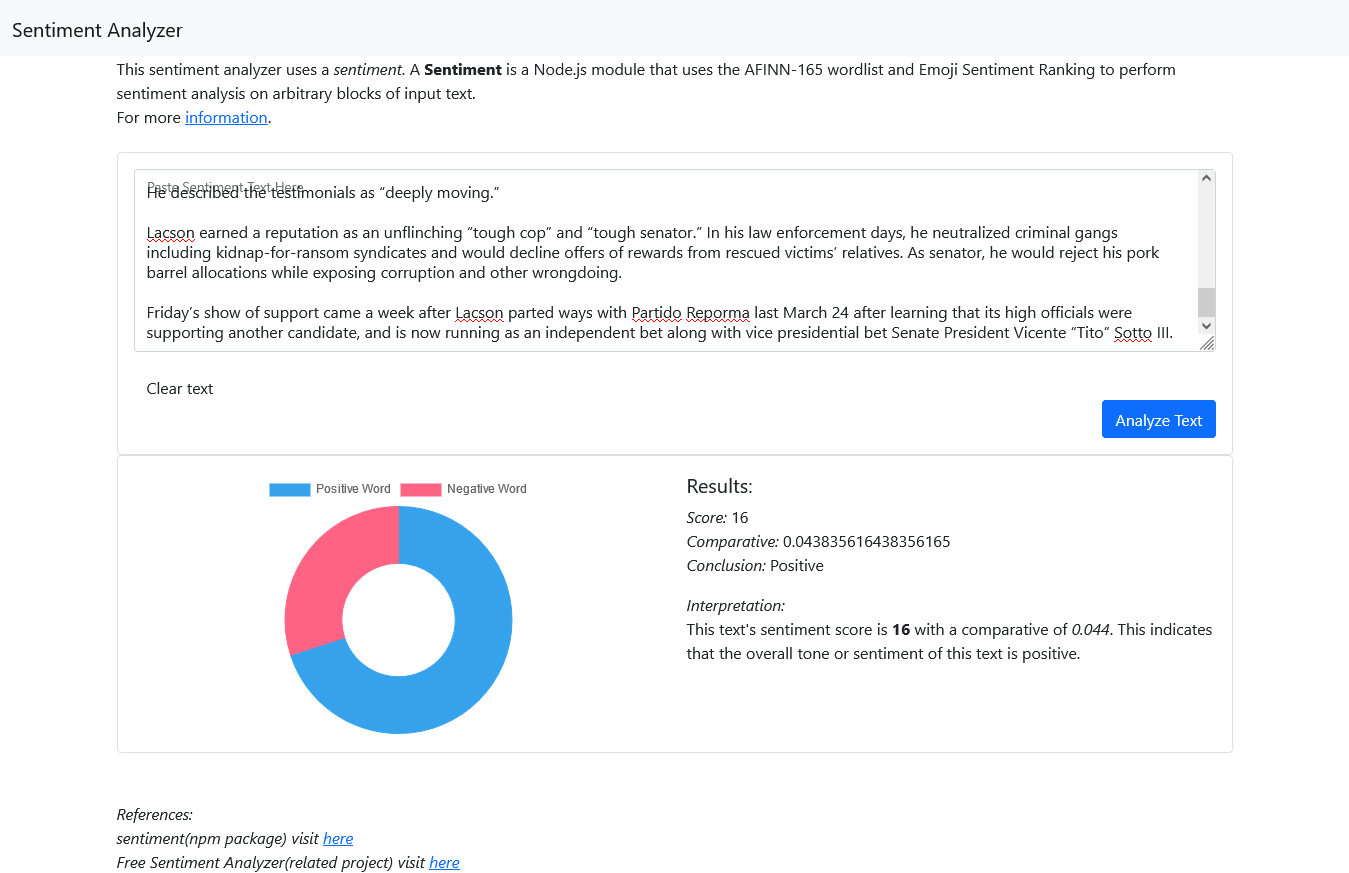 sentiment-analyzer